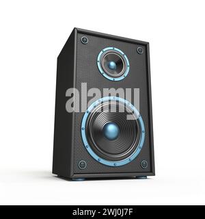 Black and blue speaker 3D Stock Photo