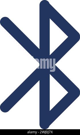 Signal transfer modern devices. Wireless transmission standard, abstract techno element for modern and retro technological design. Simple color vector Stock Vector