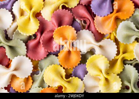 Dried italian pasta Farfalle Stock Photo