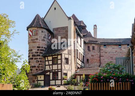 Nuremberg old town, imperial castle Stock Photo
