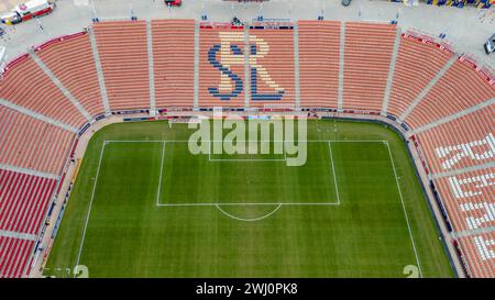 Aerial View Of America First Field, Home Of Major Leauge Soccer Club, Real Salt Lake Stock Photo