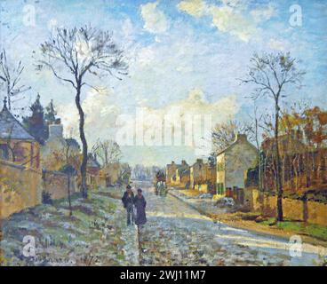 Camille Pissarro - Road Louveciennes 1872 Stock Photo - Alamy