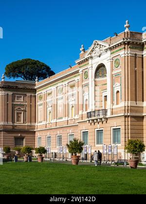 Garde and facade of the Vatican Museum (Rome/Italy) Stock Photo