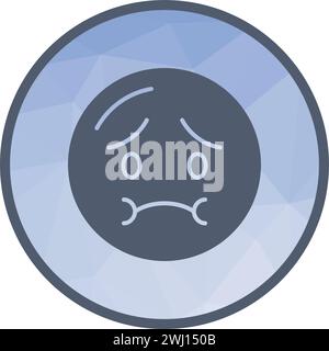 Nauseated Face icon vector image. Stock Vector