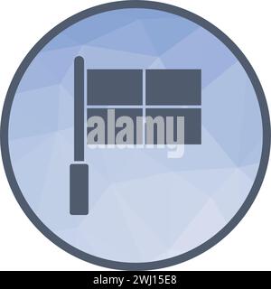 Offside Flag icon vector image. Stock Vector