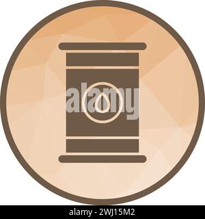 Oil Drum icon vector image. Stock Vector