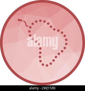 Prayer Beads icon vector image. Stock Vector