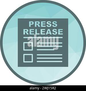 Press Releases icon vector image. Stock Vector