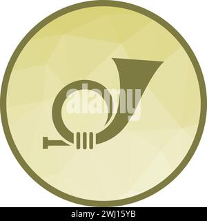 Postal Horn icon vector image. Stock Vector