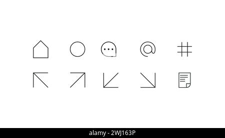 web icons in line style. Money, bank, contact, office, payment, strategy, accounting, infographic. Icon collection. Vector illustration. Stock Vector