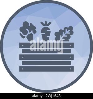 Harvested Vegetable icon vector image. Stock Vector