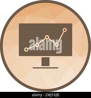 Online Statistics icon vector image. Stock Vector