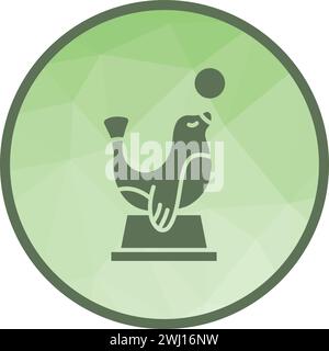 Sea Dog Performing icon vector image. Stock Vector