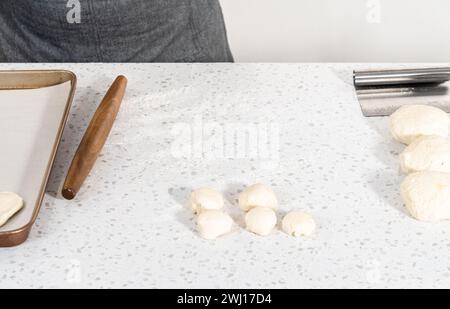 Homemade naan dippers Stock Photo