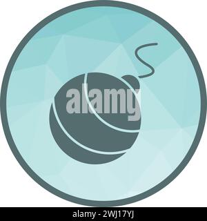 Smoke Bomb icon vector image. Stock Vector