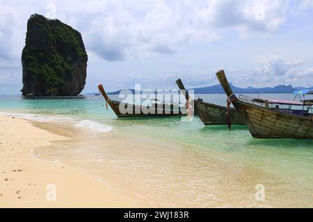 Koh Poda, Thailand. View of beautiful sea and beautiful beach Stock Photo