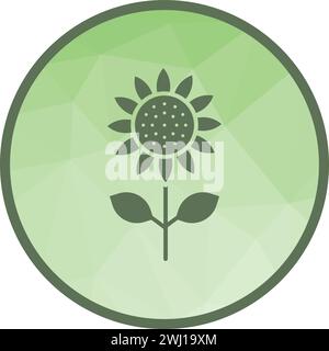 Sunflower icon vector image. Stock Vector