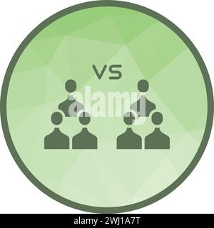 Team Vs Team icon vector image. Stock Vector