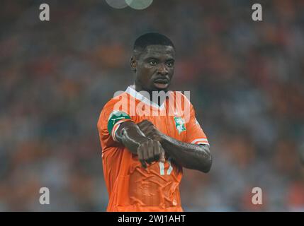 February 11 2024: Serge Alain Stephane Aurier (Ivory Coast) looks on ...