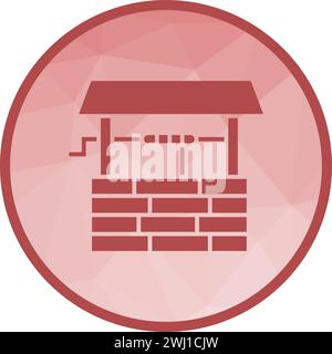 Water Well icon vector image. Stock Vector