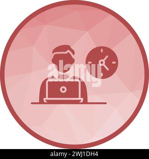 Working Time icon vector image. Stock Vector