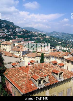 France. Provence Cote d'Azur. Grasse. View over rooftops. Stock Photo