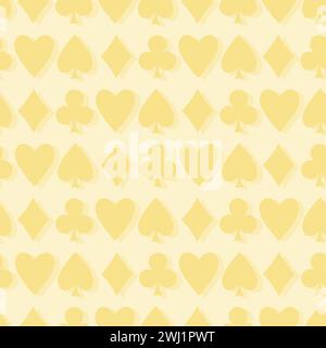 Casino social media post square background. Subtle background for online announcement content. Yellow color. Stock Vector