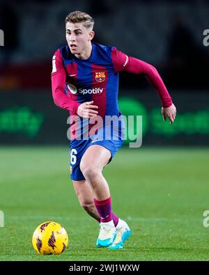 Barcelona, Spain. 11th Feb, 2024. during the La Liga EA Sports match between FC Barcelona and Granada CF, date 24, played at Lluis Companys Stadium on February 11, 2024 in Barcelona, Spain. (Photo by Sergio Ruiz/PRESSINPHOTO) Credit: PRESSINPHOTO SPORTS AGENCY/Alamy Live News Stock Photo