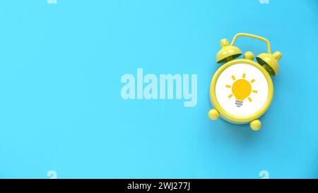 Concept of creative thinking idea and problem solving. Light bulb icon. Stock Photo