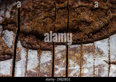 close up of healthy sourdough bread Stock Photo