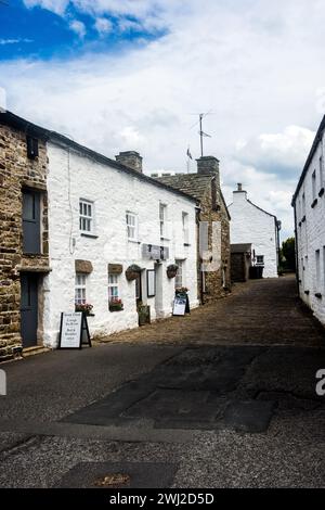 The charming village of Dent is in the secluded valley of Dentdale with a population of about 785. Stock Photo