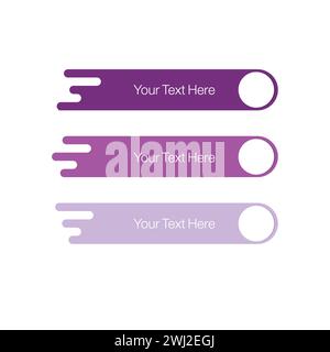 Digital callout titles set. Futuristic textboxes templates, frame boxes with text sample. Stock Vector