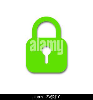 Lock padlock icon. Vector sign. Stock Vector