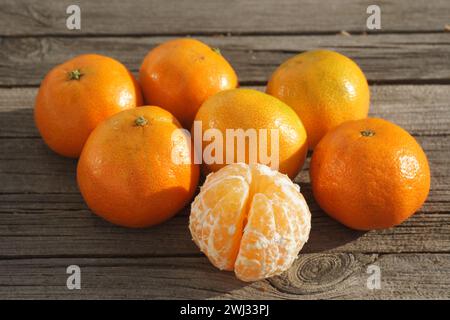 Citrus x clementina SRA 89, Clementine, sort Stock Photo