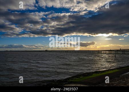 Southend Pier, the worlds longest pier in the world Stock Photo