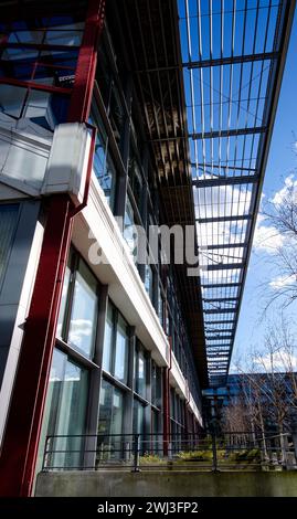 The east side apartments of Highbury Square, part of the redevelopment of Arsenal FCs Highbury Stadium, Stoke Newington, Hackney, London Stock Photo