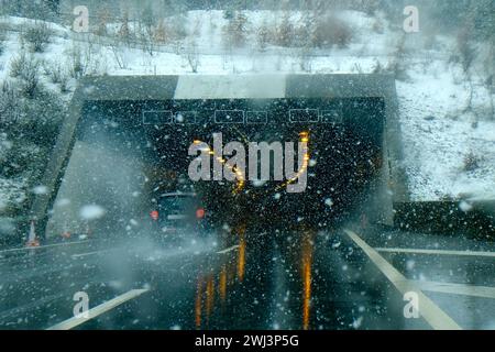 Tunnel entrance Stock Photo