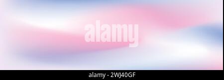 Trendy Y2K aesthetic background with a fluid gradient transition from pink to purple. Abstract light blur, and color gradation. Flat vector Stock Vector