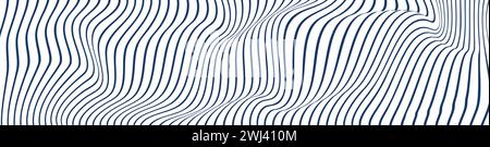 Japanese wave pattern, abstract design of water, sea, and river textures. fluid lines of natural flow. Flat vector illustration isolated on white Stock Vector