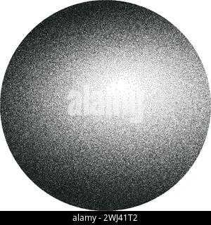Abstract noise and gradient background with grain and dot pattern. halftone circles and spray effect for dynamic texture. Flat vector illustration Stock Vector