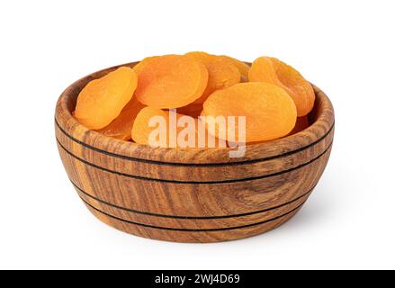 Dried apricots on white background. Stock Photo