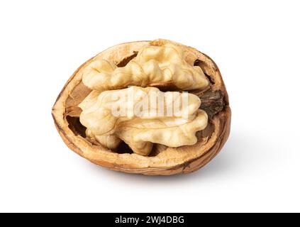 Walnut on white background Stock Photo