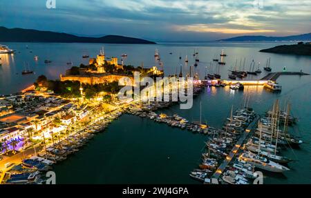 Aerial view of Bodrum in Mugla Province Stock Photo