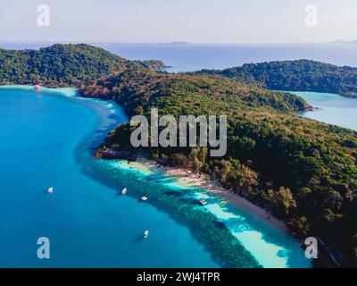 Koh Wai Island Trat Thailand is a tinny tropical Island near Koh Chang. Stock Photo