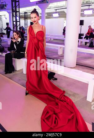 Karina Bik attends Pamella Roland runway show during Fall 2024 New York