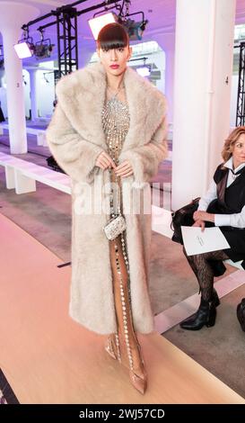 Katya Tolstova attends Pamella Roland runway show during Fall 2024 New
