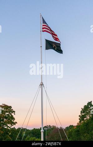 Andrew Johnson National Cemetery, Military cemetery in Greeneville, Tennessee, USA Stock Photo