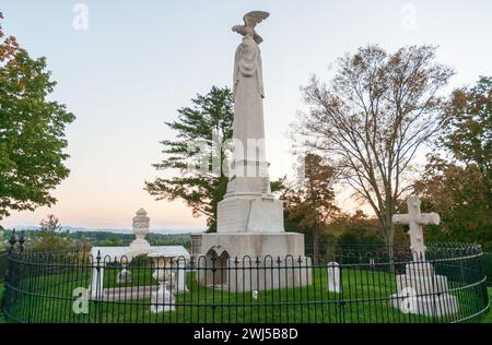 Andrew Johnson National Cemetery, Military cemetery in Greeneville, Tennessee, USA Stock Photo