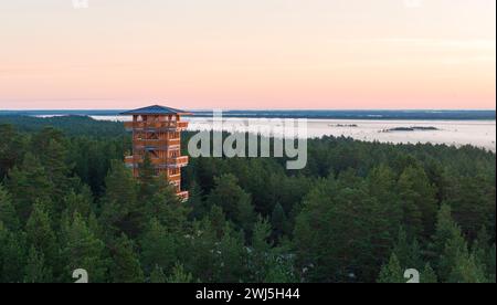 an-aerial-view-of-a-watchtower-of-the-rannametsa-tolkuse-nature-trail