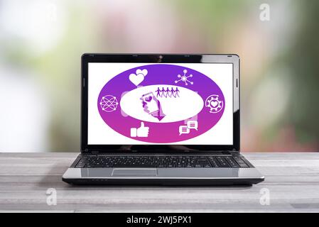 Followers concept shown on a laptop screen Stock Photo